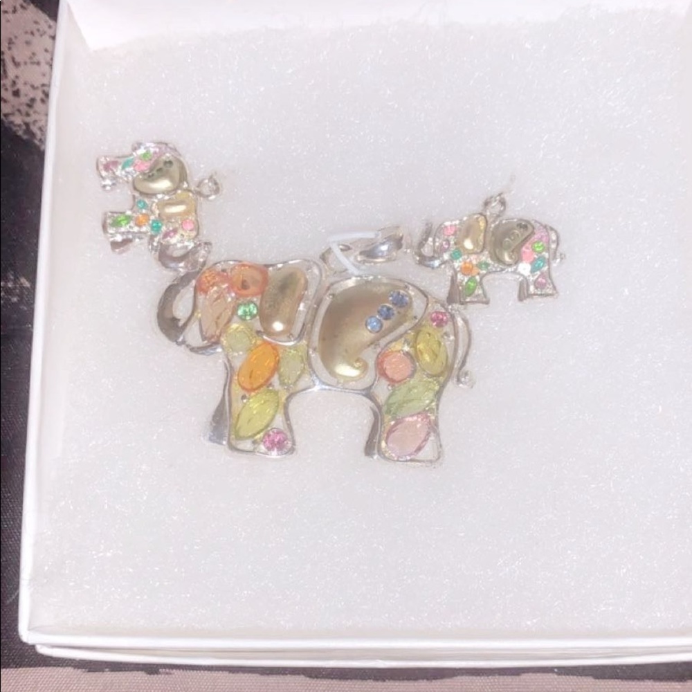 Elephant Earrings and matching necklace